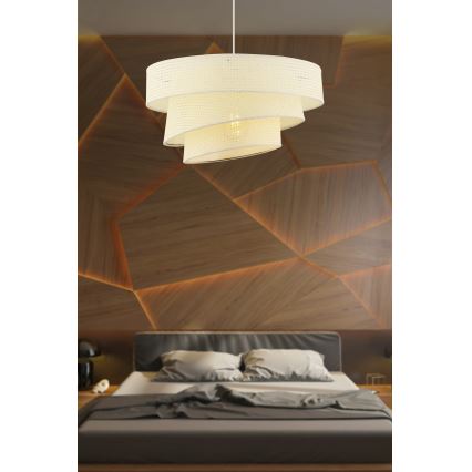 Lampada sospesa COUPER 1xE27/60W/230V bianca