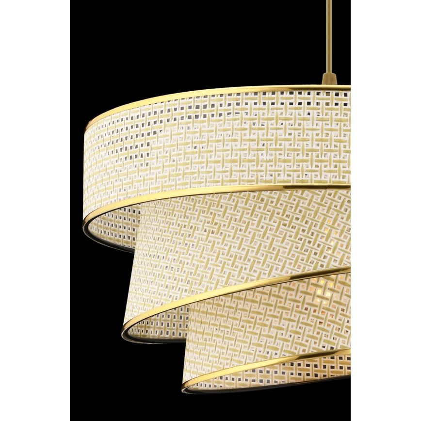 Lampada sospesa COUPER 1xE27/60W/230V crema/oro