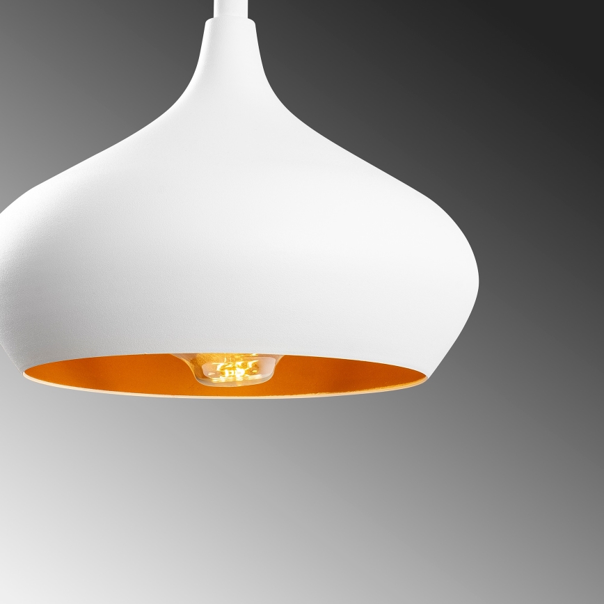 Lampada sospesa DODO 1xE27/40W/230V, bianca