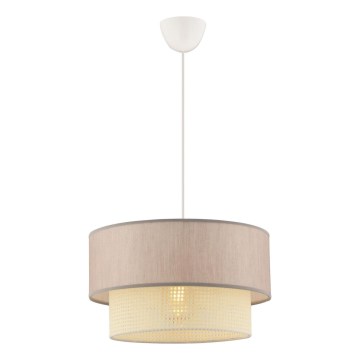 Lampada sospesa ECHO 1xE27/60W/230V beige/crema