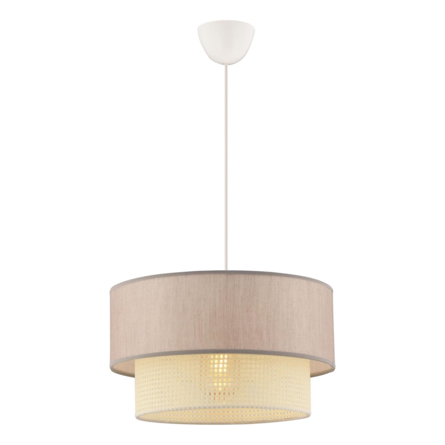 Lampada sospesa ECHO 1xE27/60W/230V beige/crema