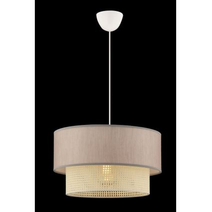 Lampada sospesa ECHO 1xE27/60W/230V beige/crema