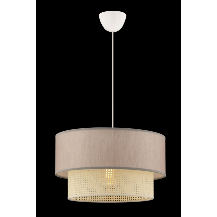 Lampada sospesa ECHO 1xE27/60W/230V beige/crema