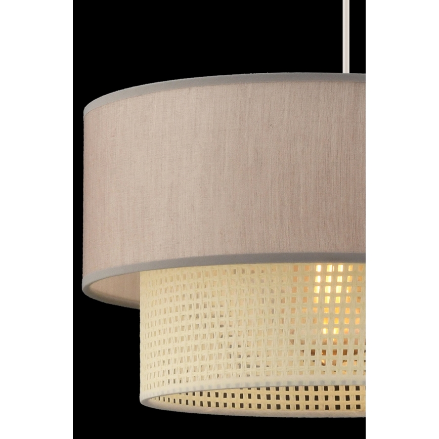 Lampada sospesa ECHO 1xE27/60W/230V beige/crema