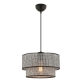 Lampada sospesa ECHO 1xE27/60W/230V grigio/nero