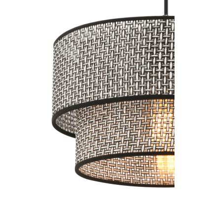 Lampada sospesa ECHO 1xE27/60W/230V grigio/nero