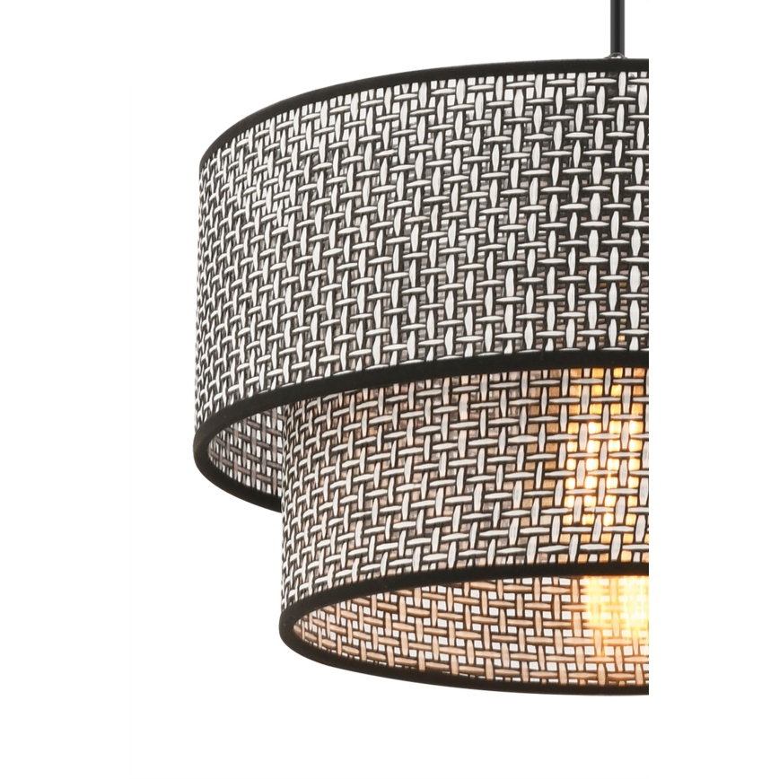 Lampada sospesa ECHO 1xE27/60W/230V grigio/nero
