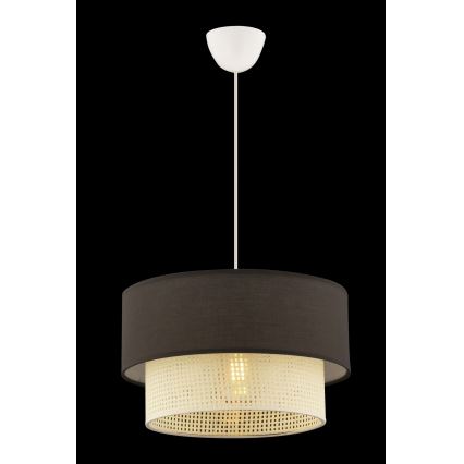 Lampada sospesa ECHO 1xE27/60W/230V marrone/crema