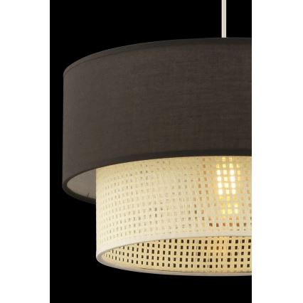 Lampada sospesa ECHO 1xE27/60W/230V marrone/crema