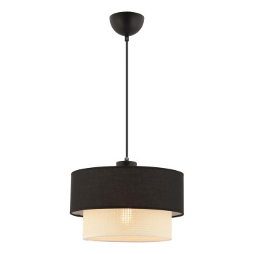 Lampada sospesa ECHO 1xE27/60W/230V nera/crema