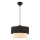 Lampada sospesa ECHO 1xE27/60W/230V nera/crema