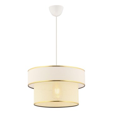 Lampada sospesa ERO 1xE27/60W/230V crema/oro