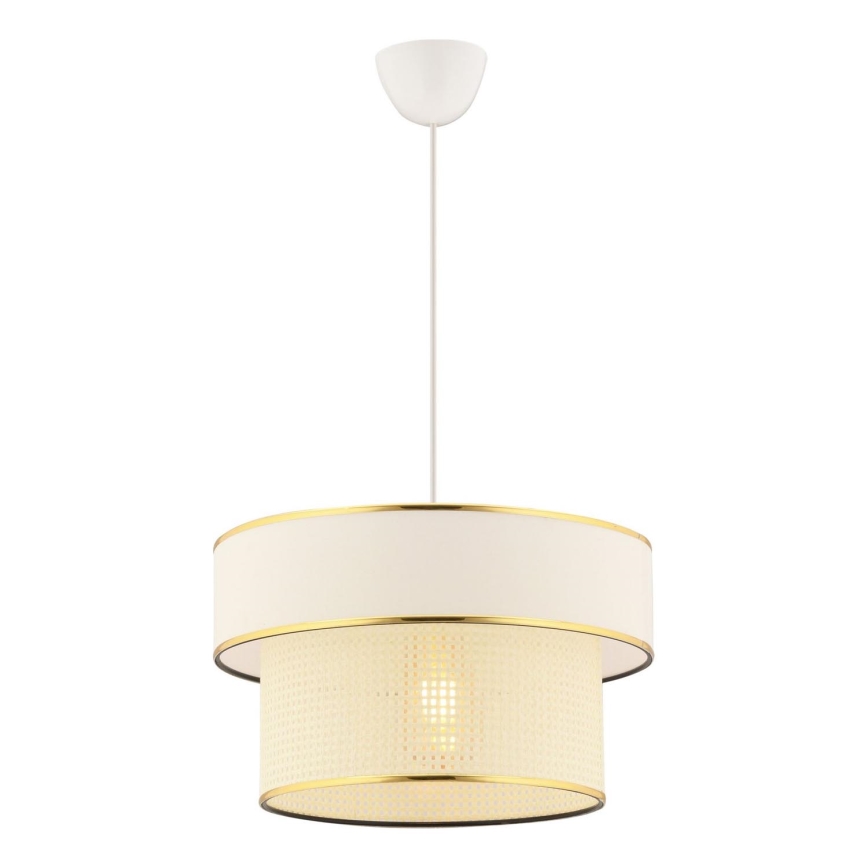 Lampada sospesa ERO 1xE27/60W/230V crema/oro