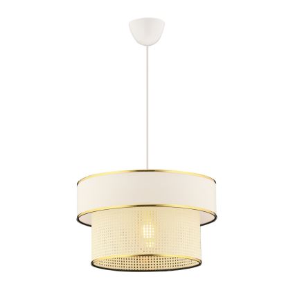 Lampada sospesa ERO 1xE27/60W/230V crema/oro