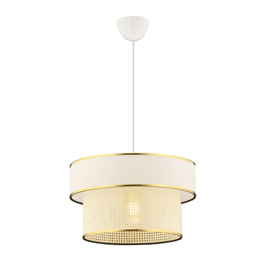 Lampada sospesa ERO 1xE27/60W/230V crema/oro