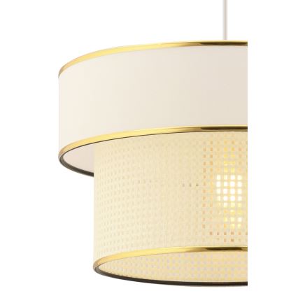 Lampada sospesa ERO 1xE27/60W/230V crema/oro
