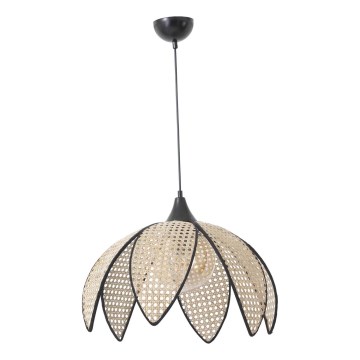 Lampada sospesa FUME 1xE27/40W/230V diametro 40 cm nera/beige