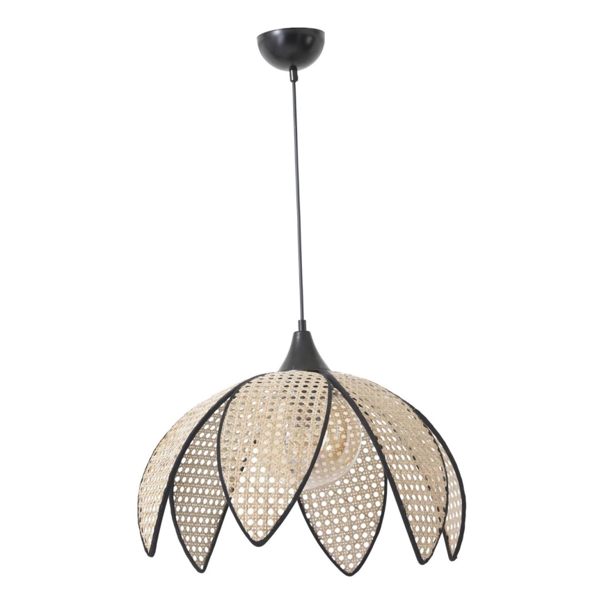 Lampada sospesa FUME 1xE27/40W/230V diametro 40 cm nera/beige