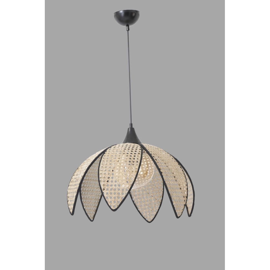 Lampada sospesa FUME 1xE27/40W/230V diametro 40 cm nera/beige