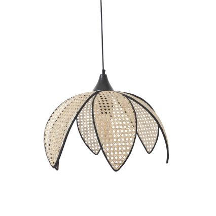 Lampada sospesa FUME 1xE27/40W/230V diametro 40 cm nera/beige