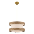 Lampada sospesa HALO 1xE27/60W/230V crema/beige