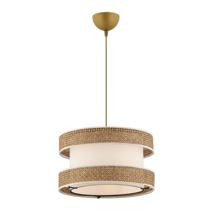 Lampada sospesa HALO 1xE27/60W/230V crema/beige