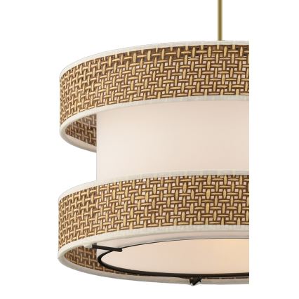 Lampada sospesa HALO 1xE27/60W/230V crema/beige