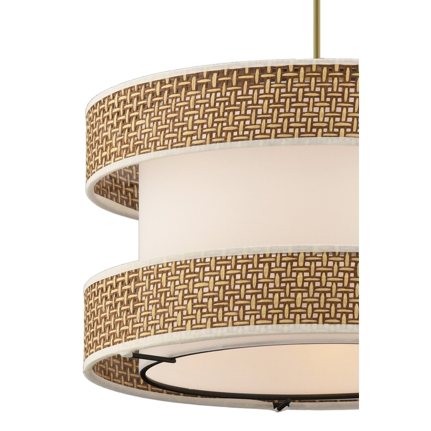 Lampada sospesa HALO 1xE27/60W/230V crema/beige