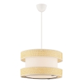 Lampada sospesa HALO 1xE27/60W/230V crema/beige