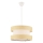 Lampada sospesa HALO 1xE27/60W/230V crema/beige