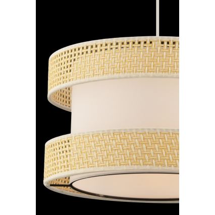 Lampada sospesa HALO 1xE27/60W/230V crema/beige