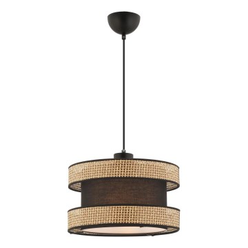 Lampada sospesa HALO 1xE27/60W/230V marrone/beige