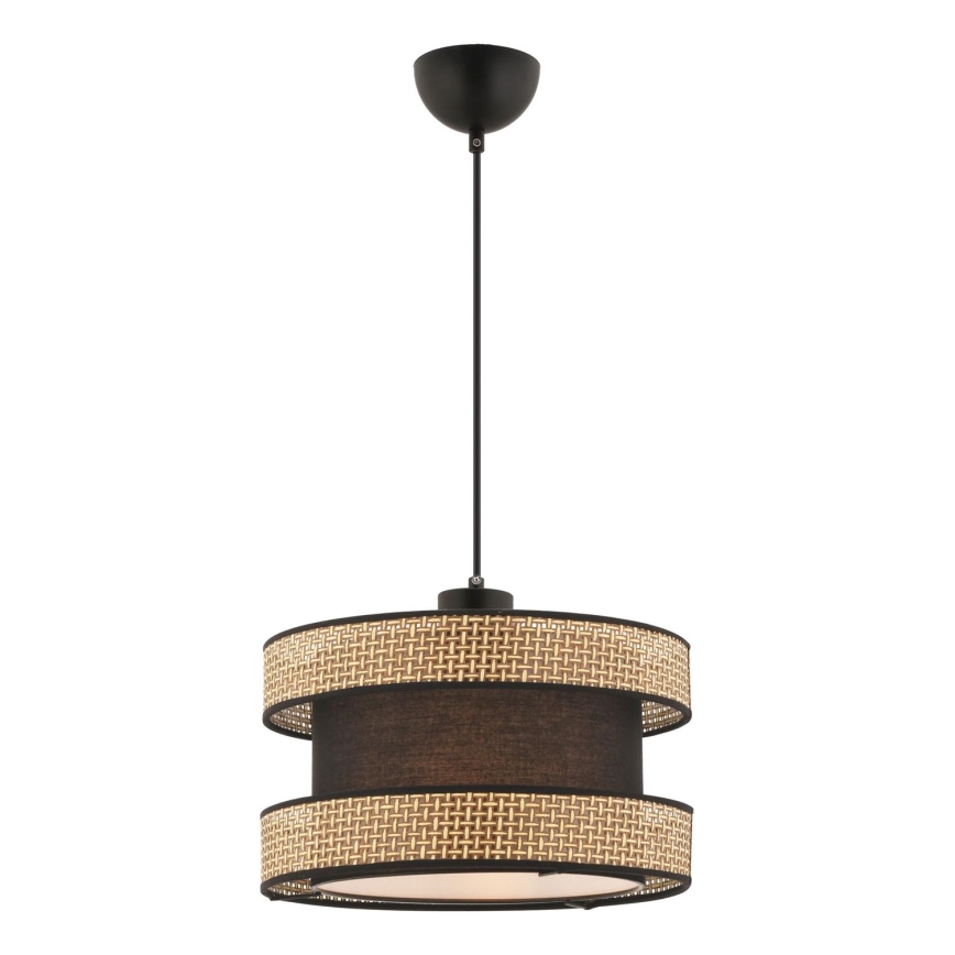 Lampada sospesa HALO 1xE27/60W/230V marrone/beige