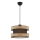 Lampada sospesa HALO 1xE27/60W/230V marrone/beige