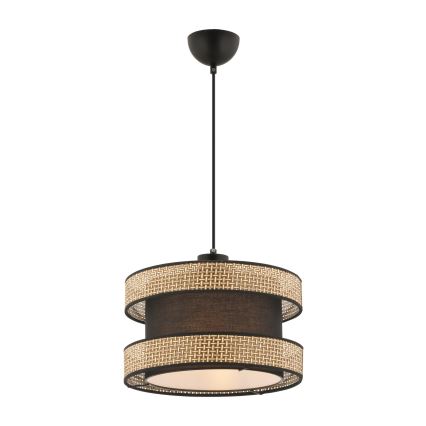 Lampada sospesa HALO 1xE27/60W/230V marrone/beige