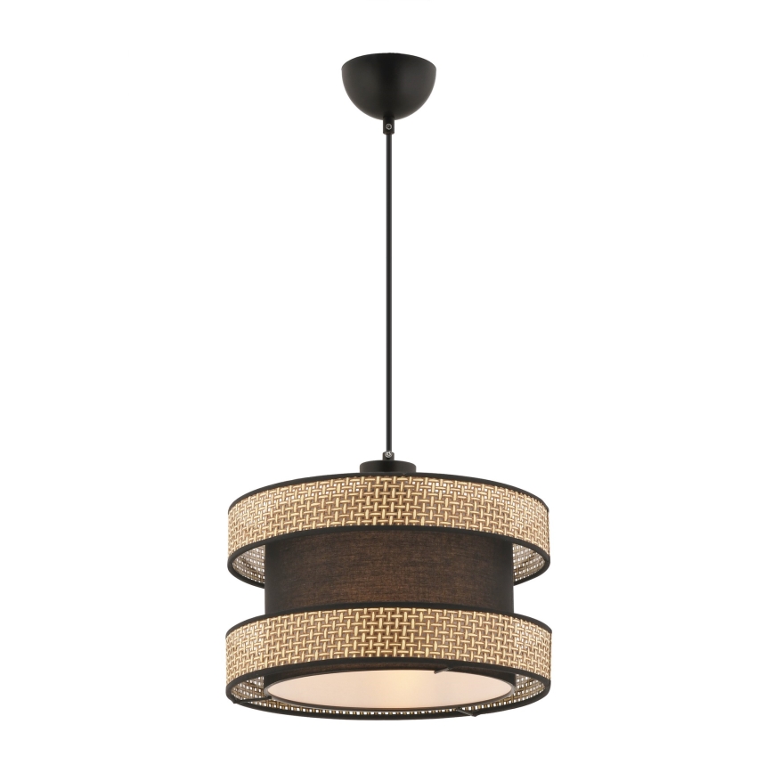 Lampada sospesa HALO 1xE27/60W/230V marrone/beige