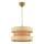 Lampada sospesa HALO 1xE27/60W/230V marrone/beige