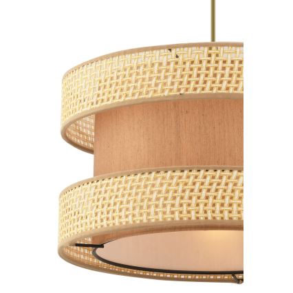 Lampada sospesa HALO 1xE27/60W/230V marrone/beige