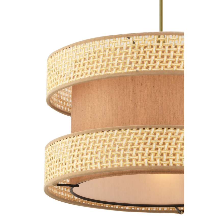 Lampada sospesa HALO 1xE27/60W/230V marrone/beige