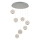 Lampada sospesa LED CREMONA 7xLED/5W/230V 3000K cromo opaco