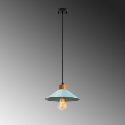 Lampada sospesa MANAVGAT 1xE27/40W/230V blu/marrone