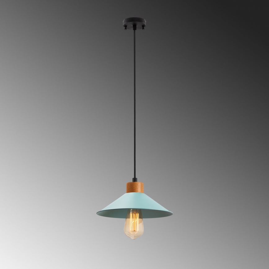 Lampada sospesa MANAVGAT 1xE27/40W/230V blu/marrone