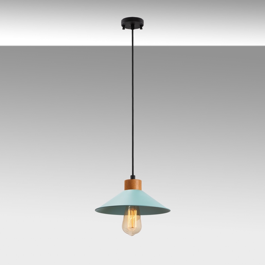 Lampada sospesa MANAVGAT 1xE27/40W/230V blu/marrone
