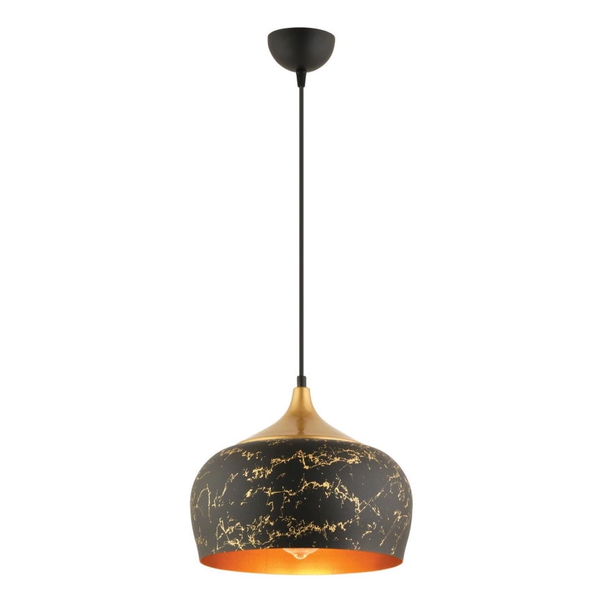 Lampada sospesa MONZA 1xE27/40W/230V, diametro 30 cm, nera/bronzo