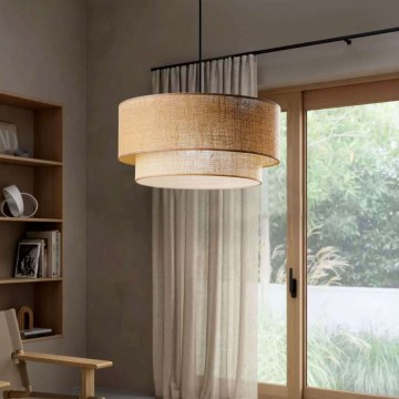 Lampada sospesa NATURA 1xE27/40W/230V marrone