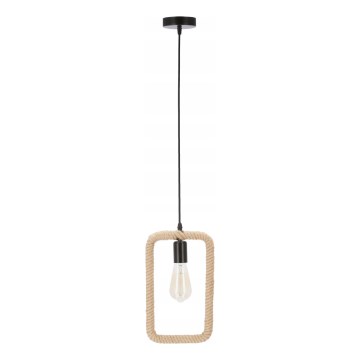 Lampada sospesa OSTOR 1xE27/40W/230V beige/nera