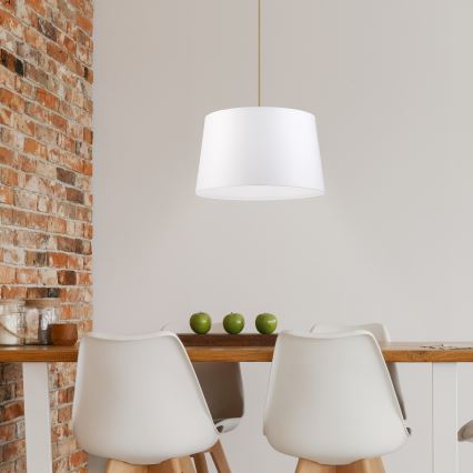 Lampada sospesa su cavo AIDA 1xE27/60W/230V Ø 35 cm rovere/marrone/bianco