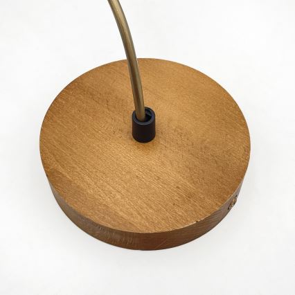 Lampada sospesa su cavo AIDA 1xE27/60W/230V Ø 35 cm rovere/marrone/bianco