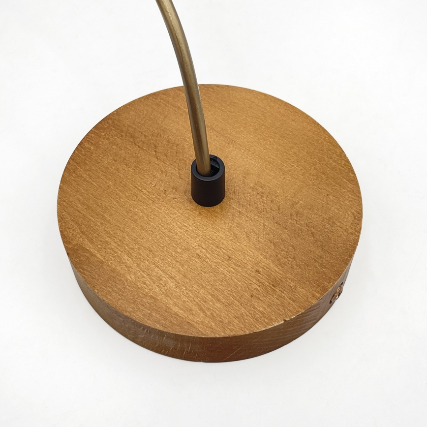 Lampada sospesa su cavo AIDA 1xE27/60W/230V Ø 35 cm rovere/marrone/bianco