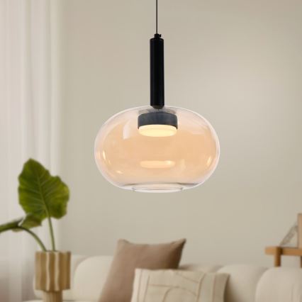 Lampada sospesa su cavo BUENO 1xGX53/9W/230V diam. 25 cm beige fumé